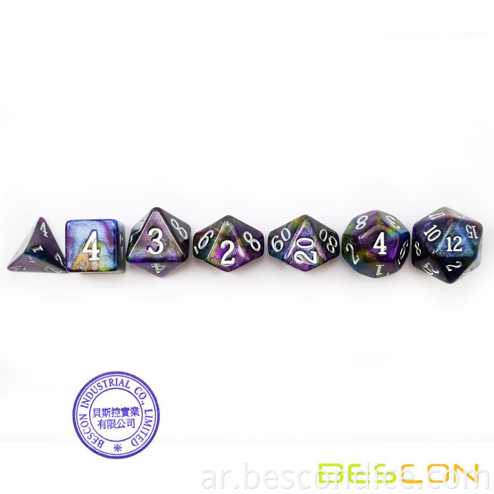Starry Night Polyhedral Rpg Dice Set Of Twilight 3